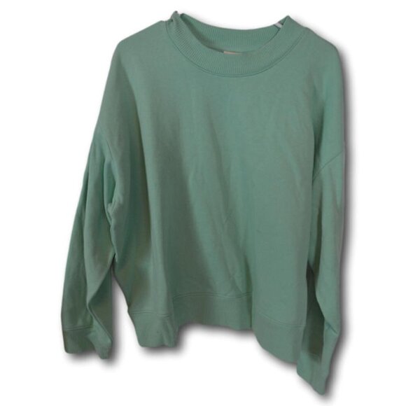 a new day Mint Green Long Sleeve Pullover Fleece Sweatshirt Size: XXL - Picture 1 of 2